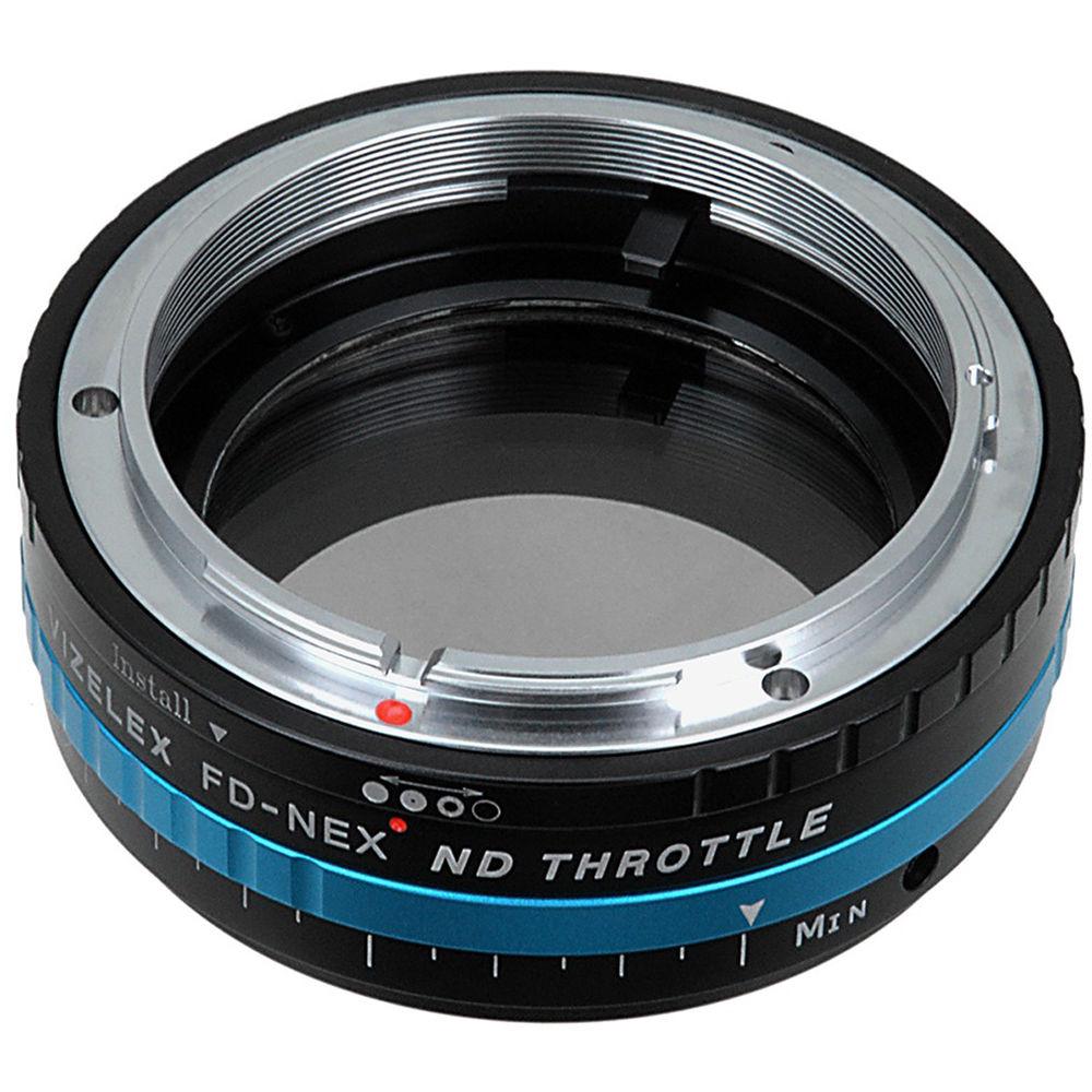 FotodioX Canon FD Lens to Sony E-Mount Camera Vizelex ND Throttle Adapter
