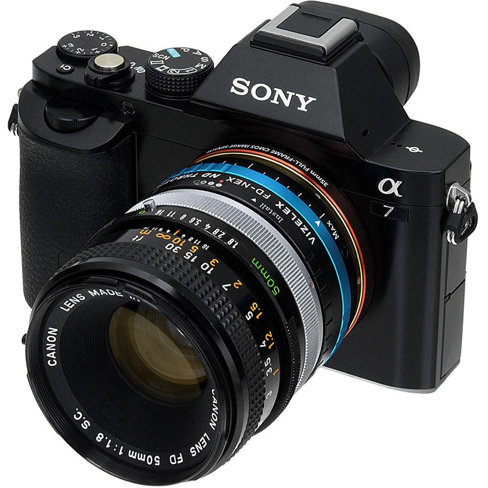 FotodioX Canon FD Lens to Sony E-Mount Camera Vizelex ND Throttle Adapter