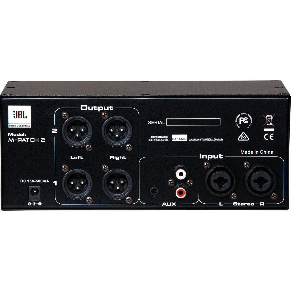 JBL M-Patch 2 Passive Stereo Controller and Switch Box