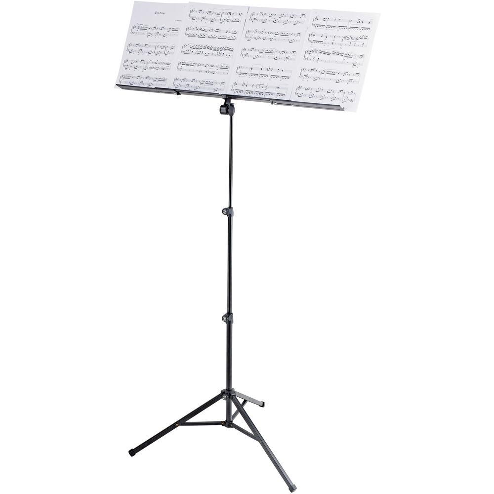 K&M Robby Plus Height-Adjustable Music Stand with Expandable Music Desk