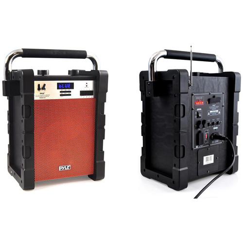 Pyle Pro Jobsite Boombox - 100 Watt 8" Bluetooth Portable Speaker System