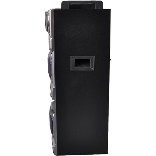 Pyle Pro PSUFM1038BT - 2400W Bluetooth Portable Karaoke System with DJ Lights and Top-Panel Controls