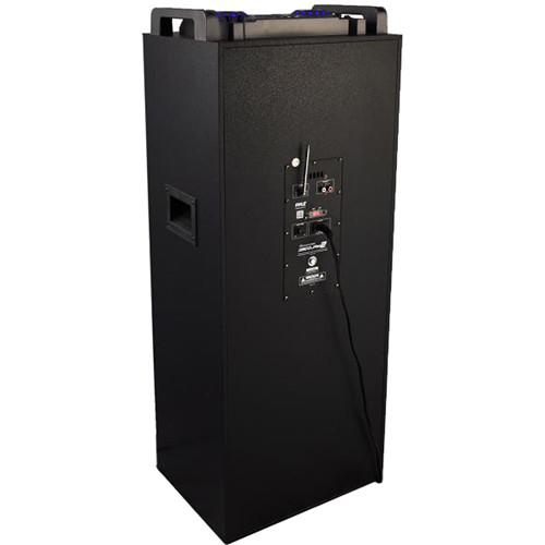 Pyle Pro PSUFM1038BT - 2400W Bluetooth Portable Karaoke System with DJ Lights and Top-Panel Controls