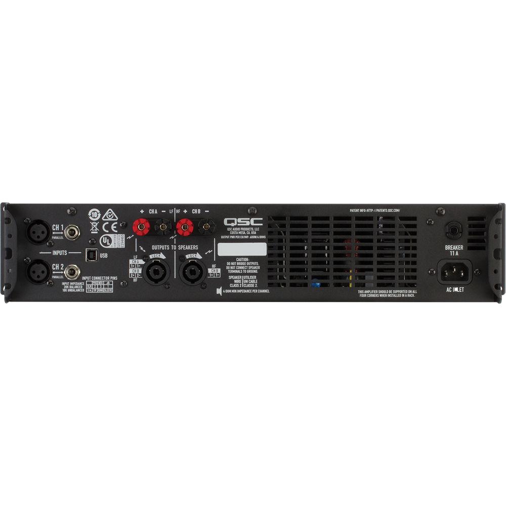 QSC GXD 4 Professional 1600W Power Amplifier with DSP