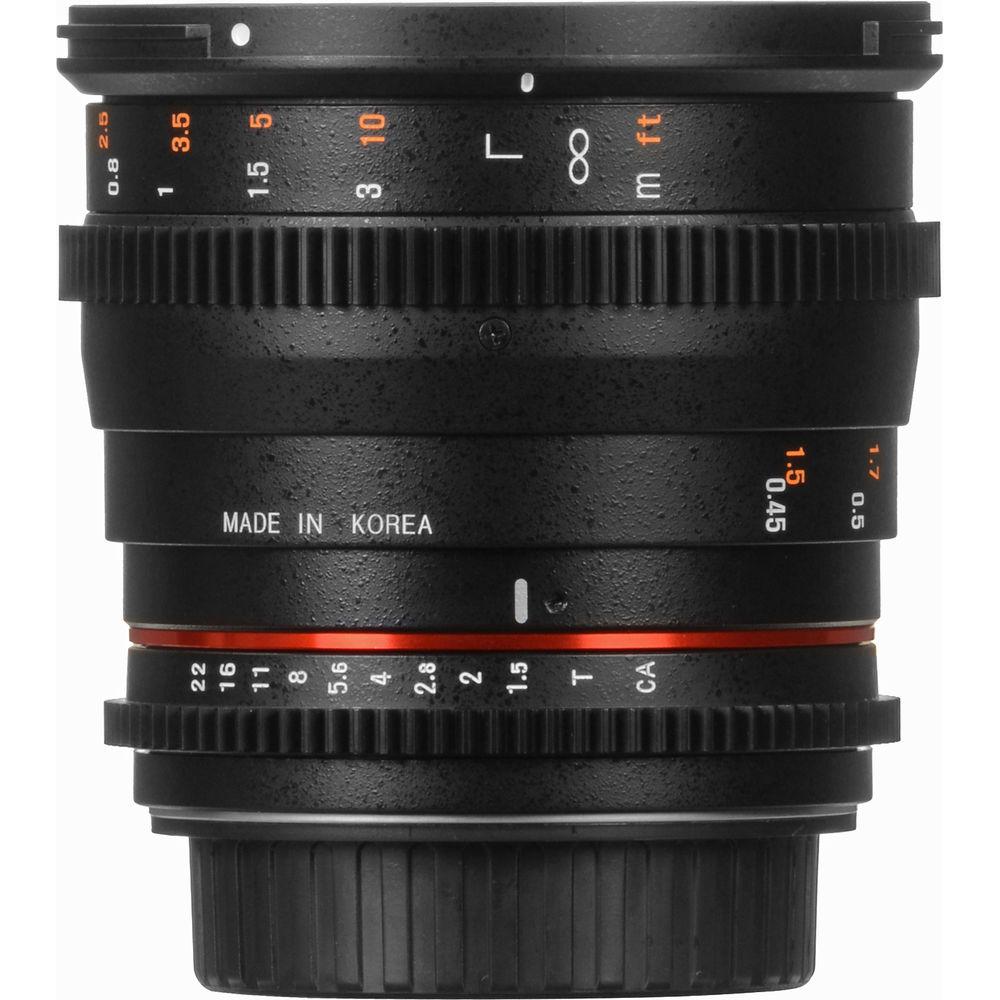 Rokinon 50mm T1.5 AS UMC Cine DS Lens for Canon EF Mount