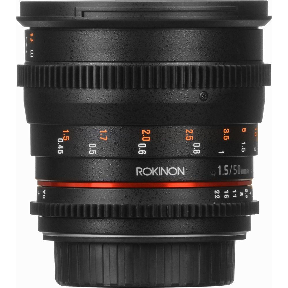 Rokinon 50mm T1.5 AS UMC Cine DS Lens for Canon EF Mount