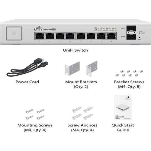 Ubiquiti Networks UniFi Managed PoE Gigabit 8 Port Switch with SFP
