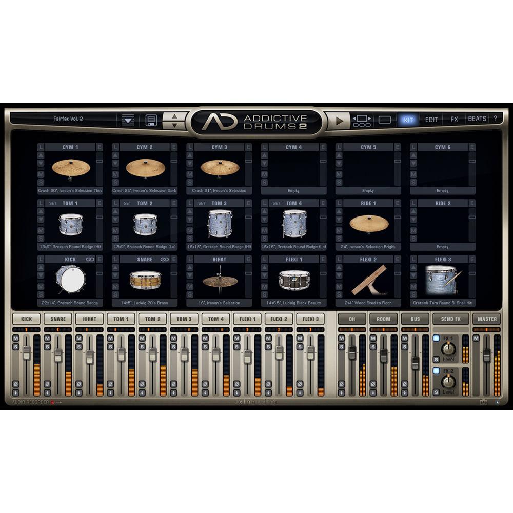 XLN Audio Fairfax Vol. 2 AD2 ADPAK - Virtual Drum Kit