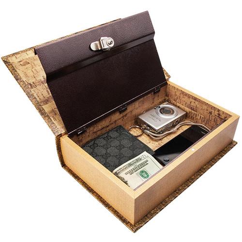 Barska Antique Map Book Lock Box with Keyed Lock