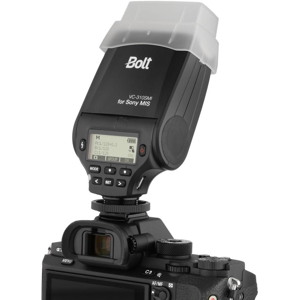 Bolt VC-310SMI Compact On-Camera TTL Flash for Select Sony Cameras