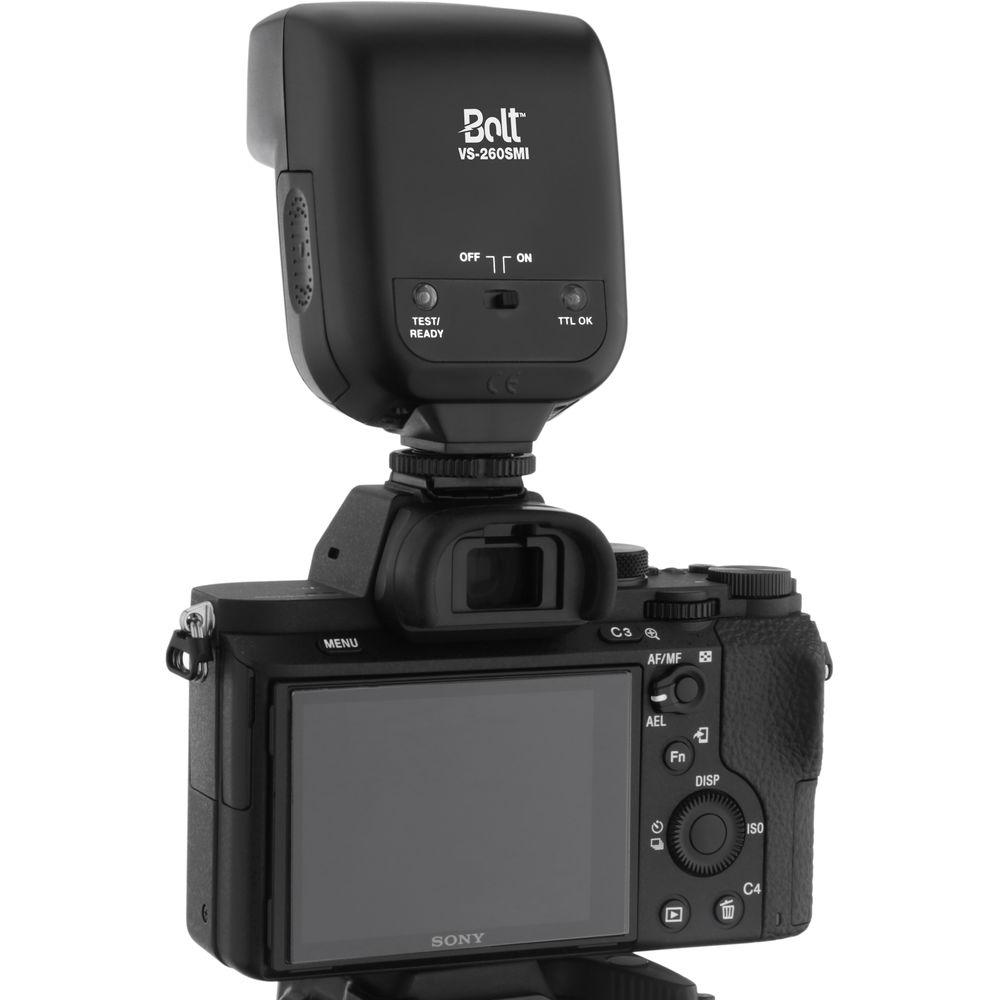 Bolt VS-260SMI Compact On-Camera Flash for Sony Cameras