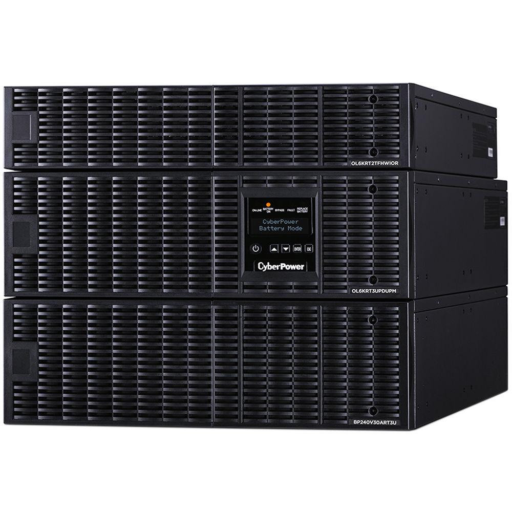 CyberPower Smart App Online Series 8U Rack Tower Sine Wave Double-Conversion UPS with Maintenance Bypass Switch & Step-Down Transformer