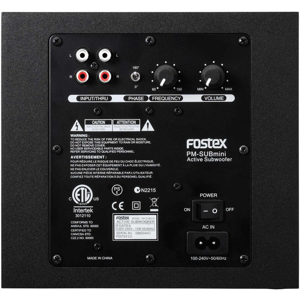 Fostex PM-SUBmini 50W 5" Active Subwoofer