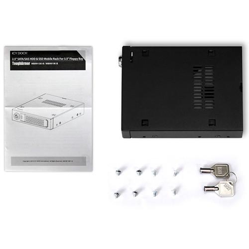 Icy Dock ToughArmor 2.5" SATA HDD & SSD Mobile Rack for 3.5" Drive Bay