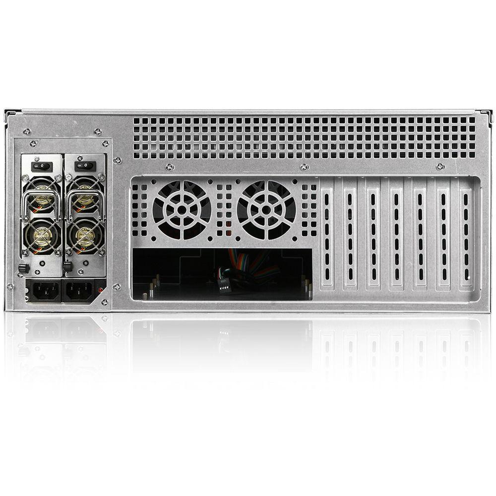 iStarUSA D-416 4 RU Compact Stylish Rackmount Chassis with 500W Redundant Power Supply