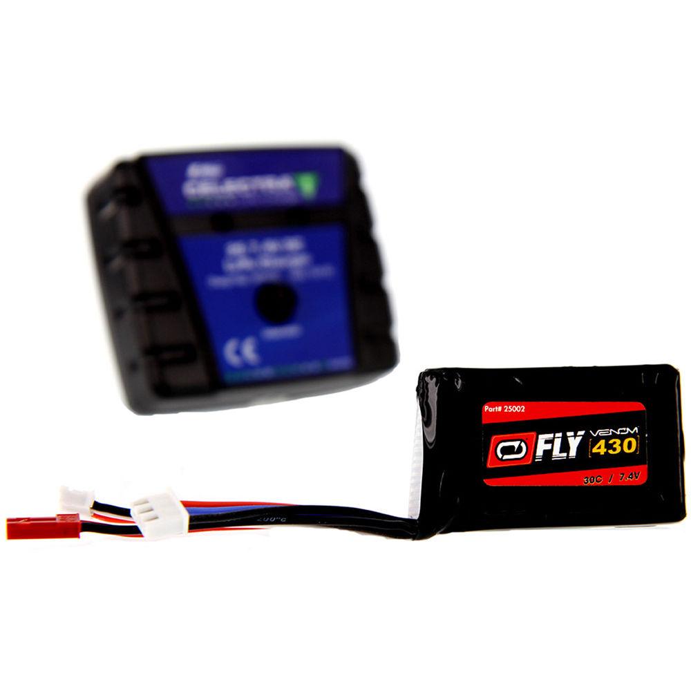 Venom Group Fly 30C 2S 430mAh LiPo Battery with JST & E-Flite JST-PH Connectors