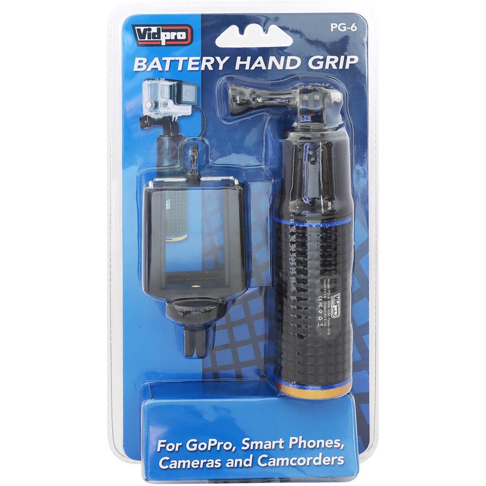 Vidpro Battery Hand Grip for GoPro and Smartphones, Vidpro, Battery, Hand, Grip, GoPro, Smartphones