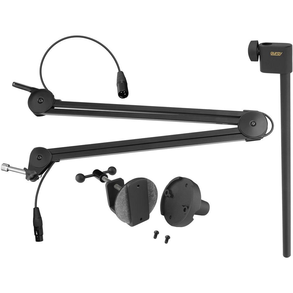 Auray BAI-2X Two-Section Broadcast Arm with Internal Springs and Integrated XLR Cable