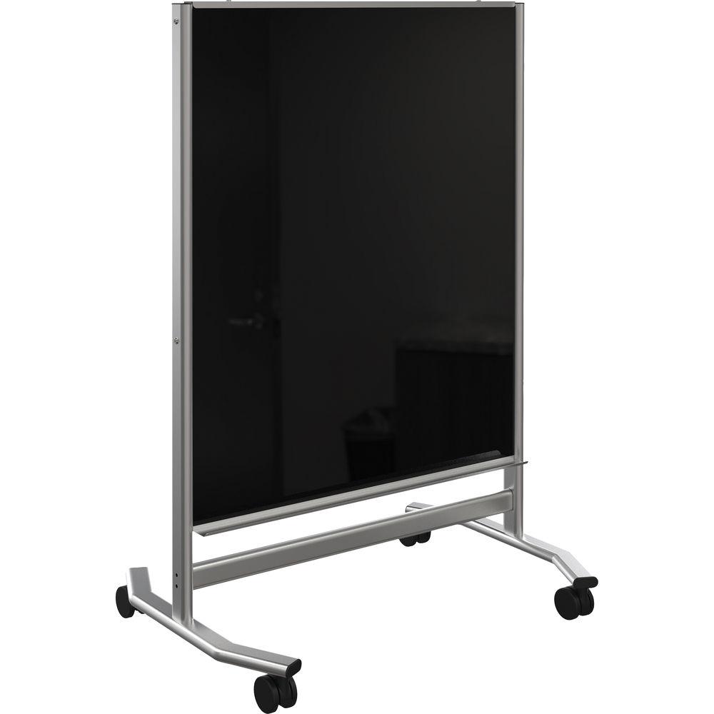 Balt Visionary Move - Mobile Black Glass Whiteboard