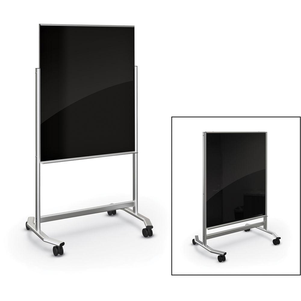 Balt Visionary Move - Mobile Black Glass Whiteboard