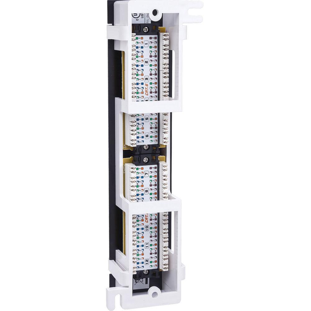Intellinet 12-Port UTP Cat-6 Wall-Mount Patch Panel