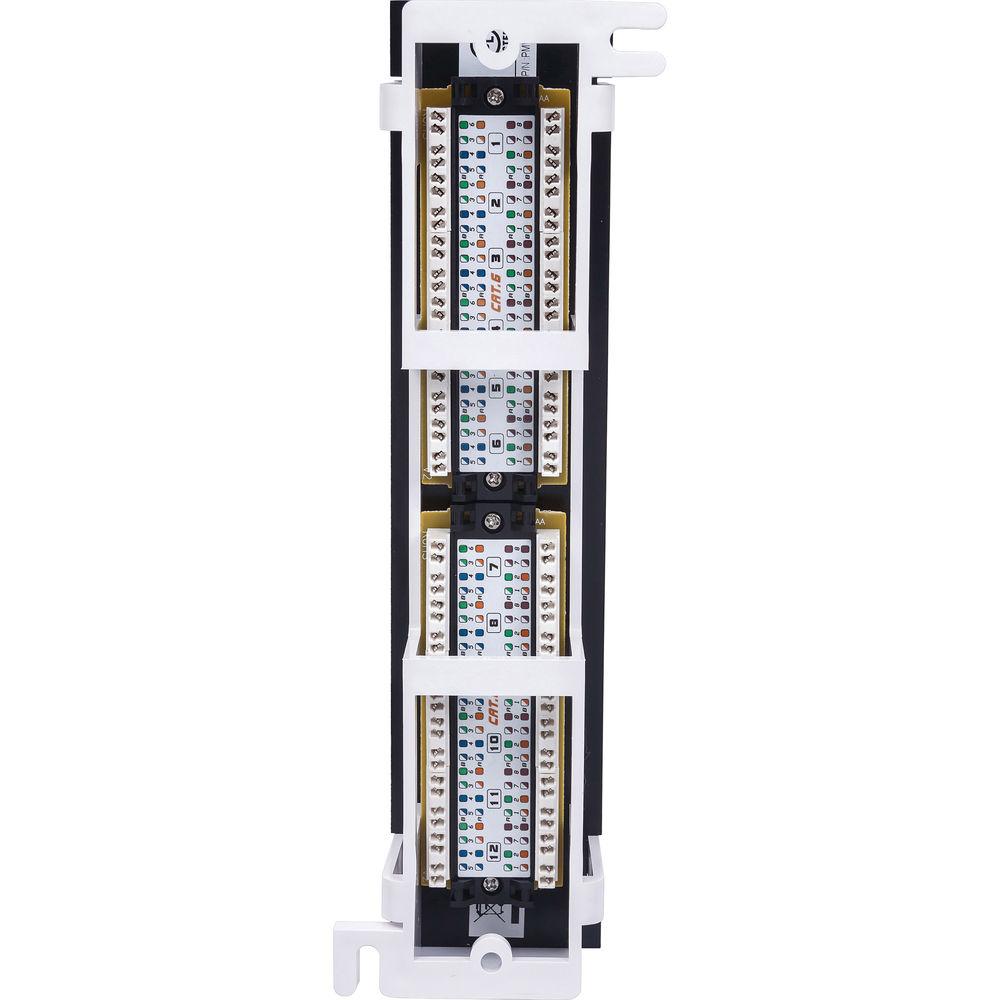 Intellinet 12-Port UTP Cat-6 Wall-Mount Patch Panel