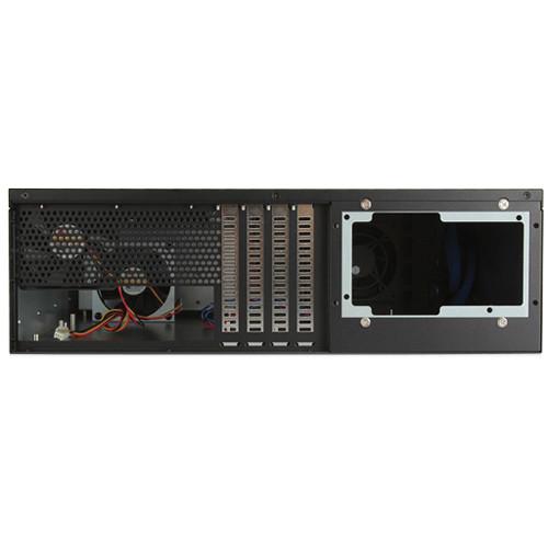 iStarUSA D-340HB-T 3 RU Compact 4 x 3.5" Bay Hotswap microATX Rackmount Chassis