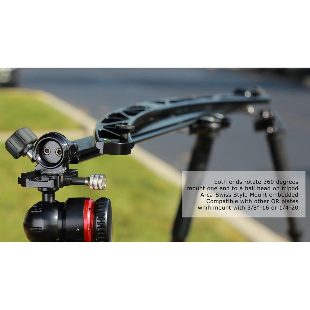 ProMediaGear PMG-Duo Slider Rotating Mount for Two Monopods
