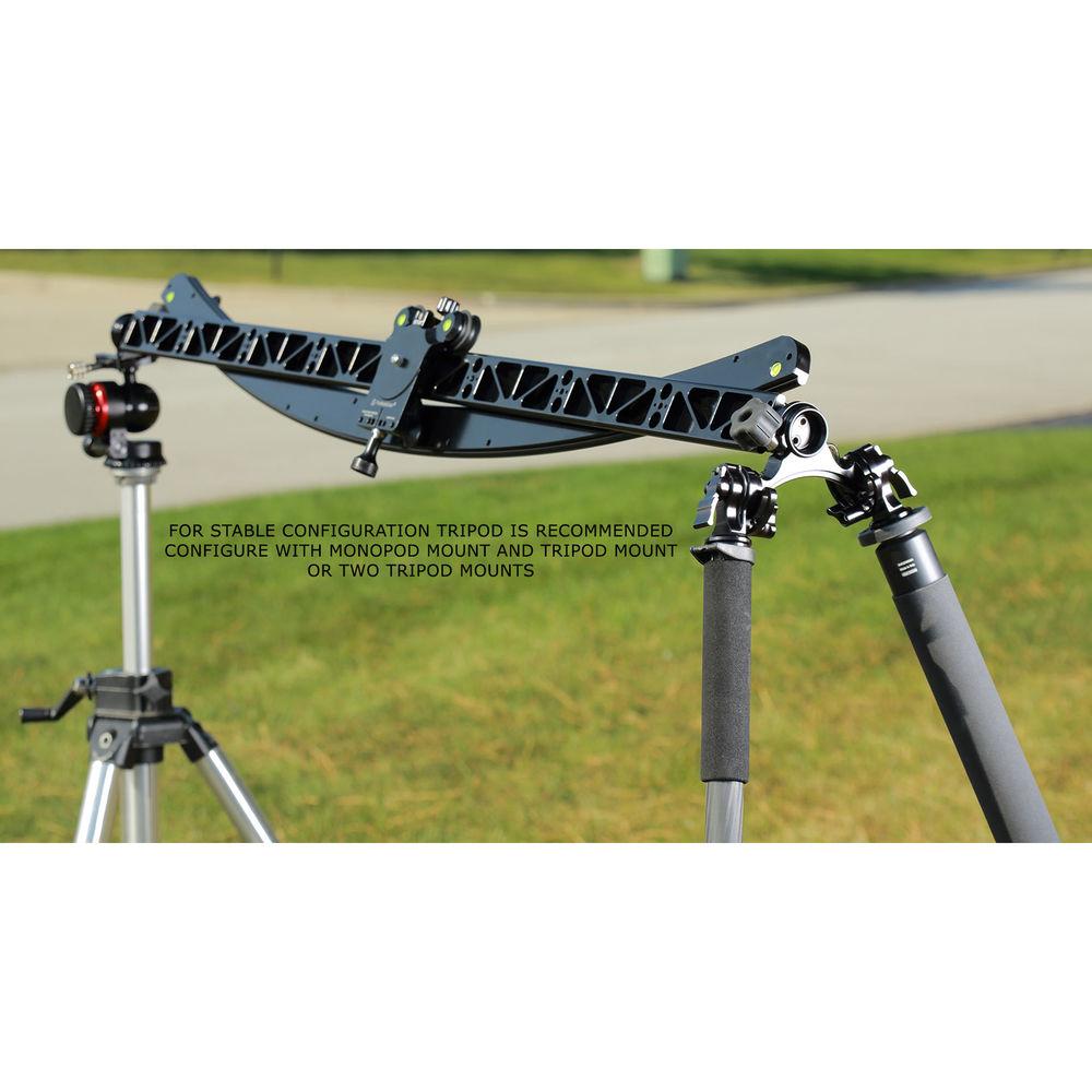 ProMediaGear PMG-Duo Slider Rotating Mount for Two Monopods