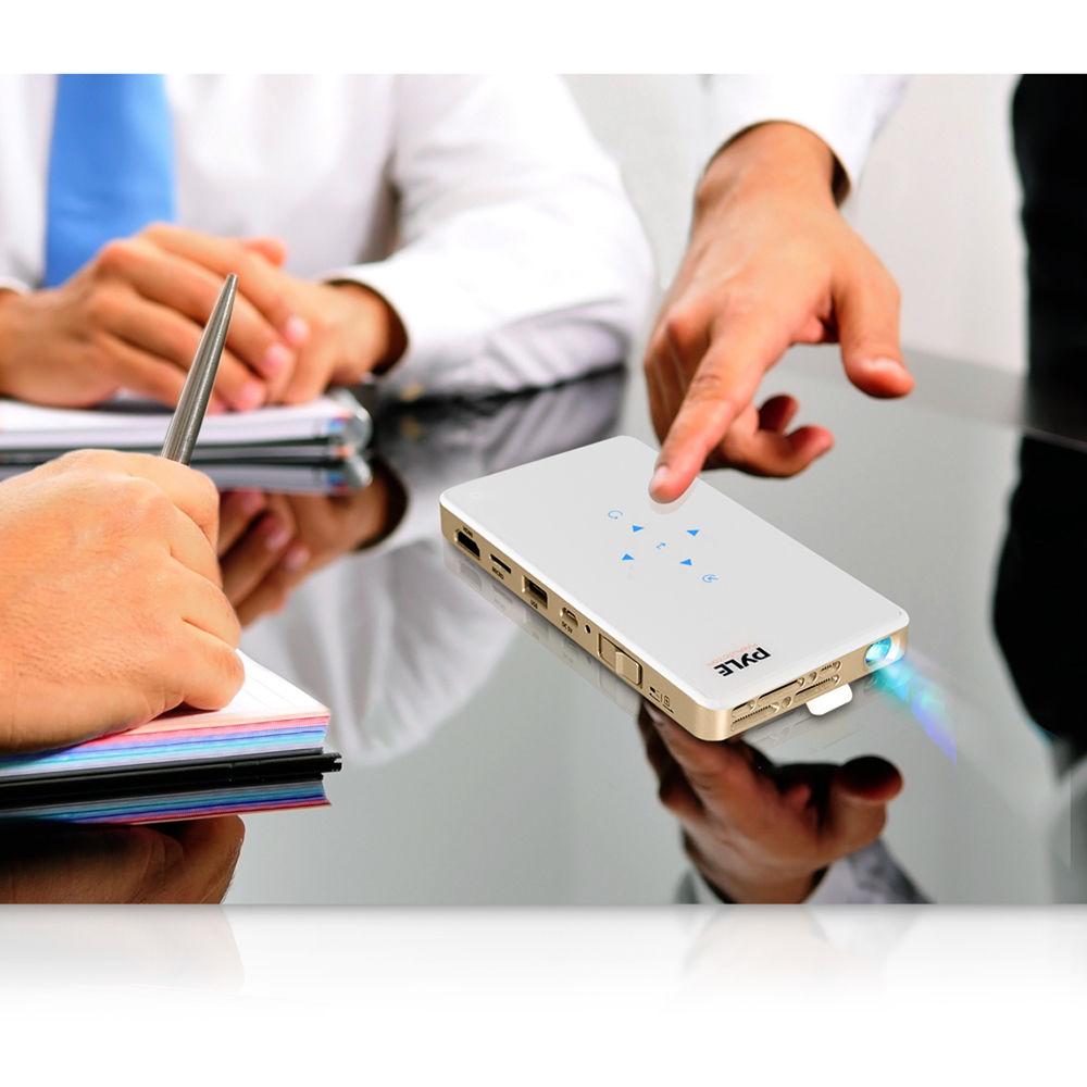 Pyle Pro HD Pocket Pro 140-Lumen WVGA DLP Pico Projector with Wi-Fi