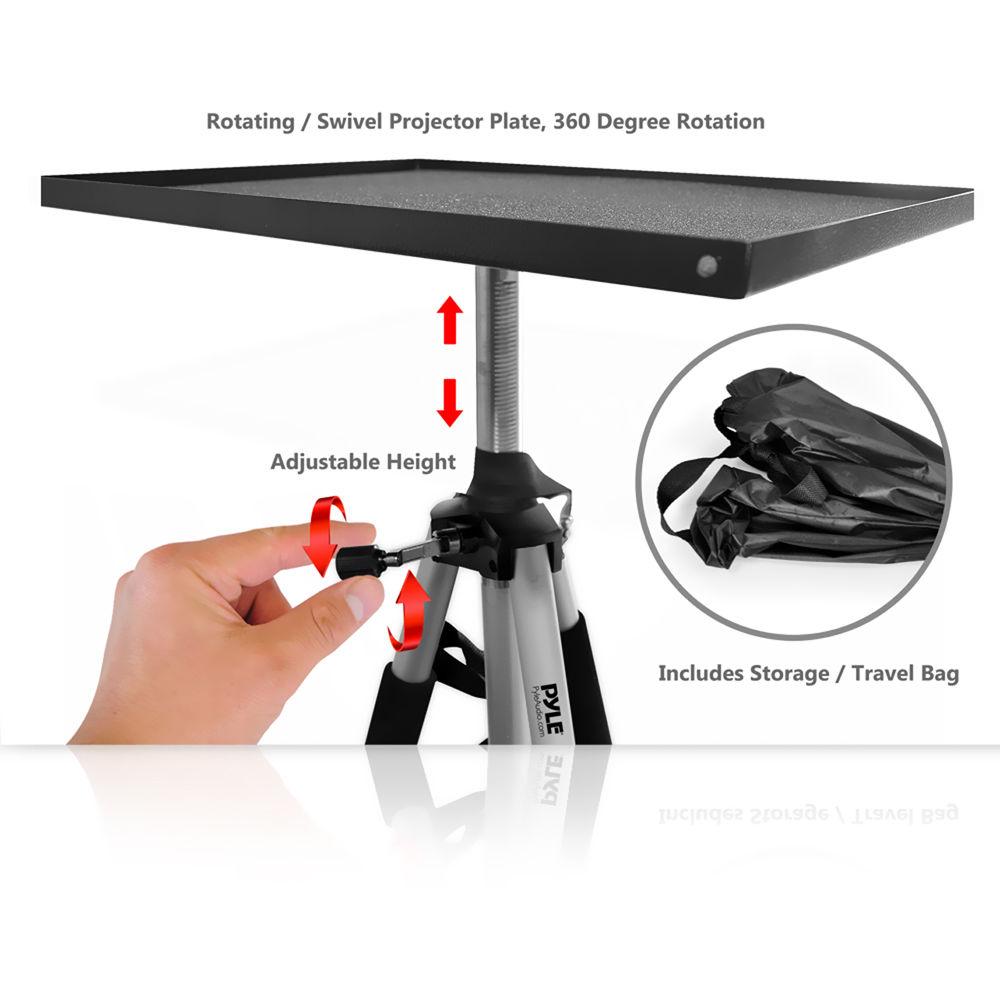Pyle Pro Video Projector Mount Stand Tripod with Rotating Plate, Pyle, Pro, Video, Projector, Mount, Stand, Tripod, with, Rotating, Plate