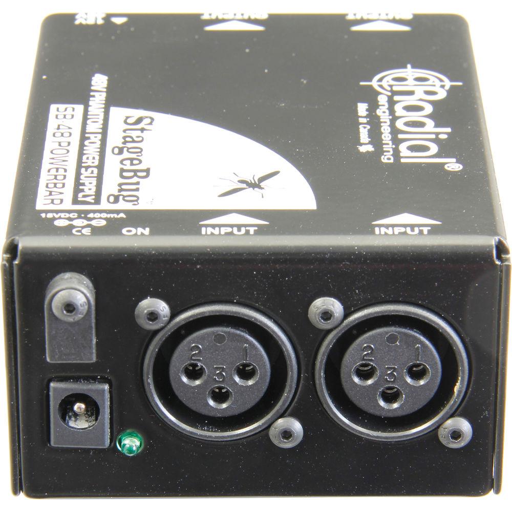 Radial Engineering StageBug SB-48 2-Channel Phantom Power Generator