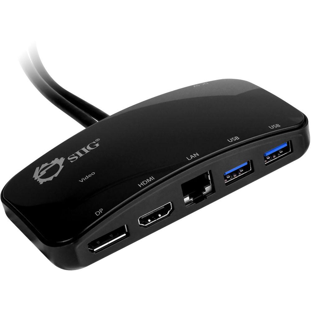 SIIG Mini DisplayPort Video Dock with USB 3.0 LAN Hub