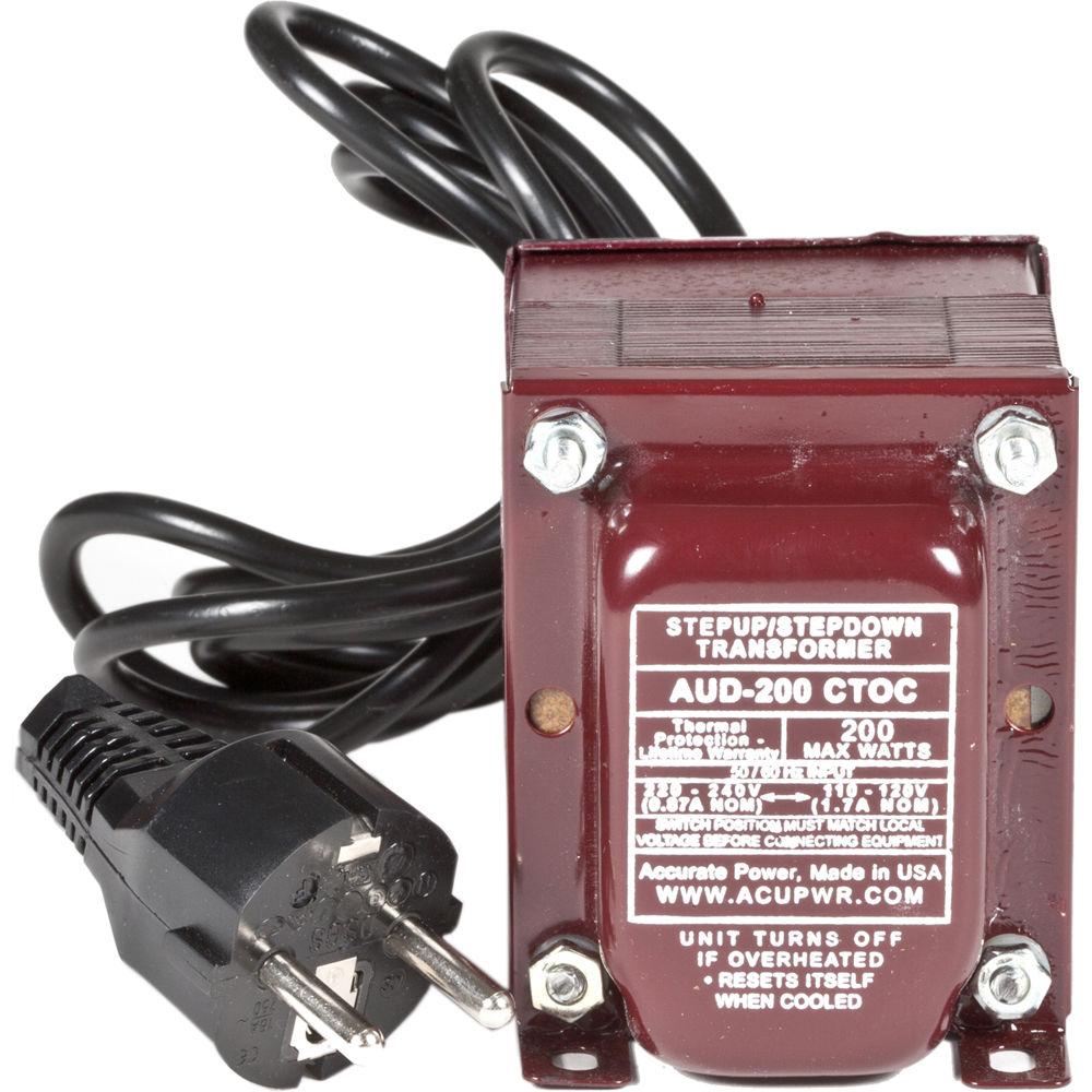 ACUPWR AUD-200 Step-Up Step-Down Transformer