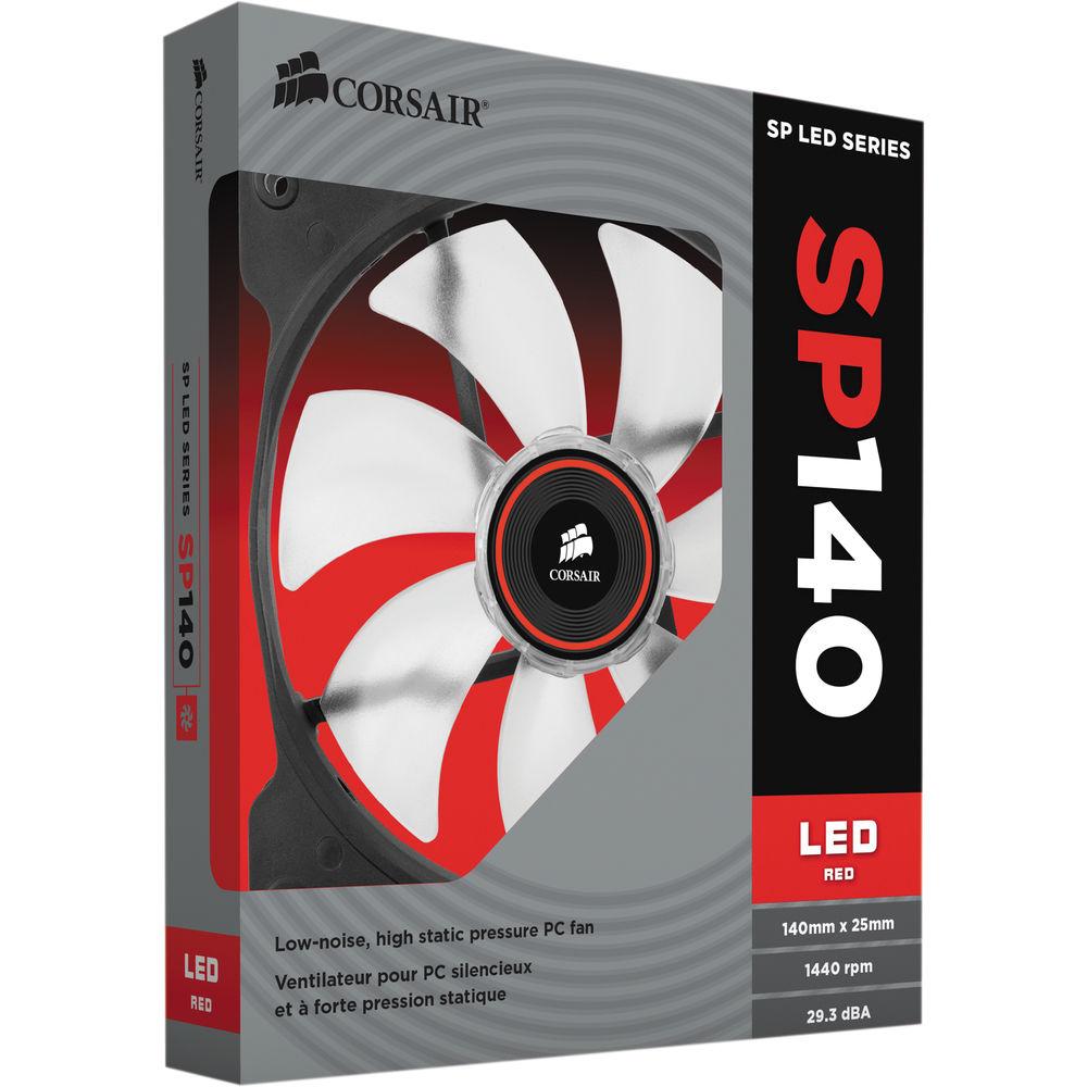 Corsair Air Series SP140 LED Red High Static Pressure 140mm Fan