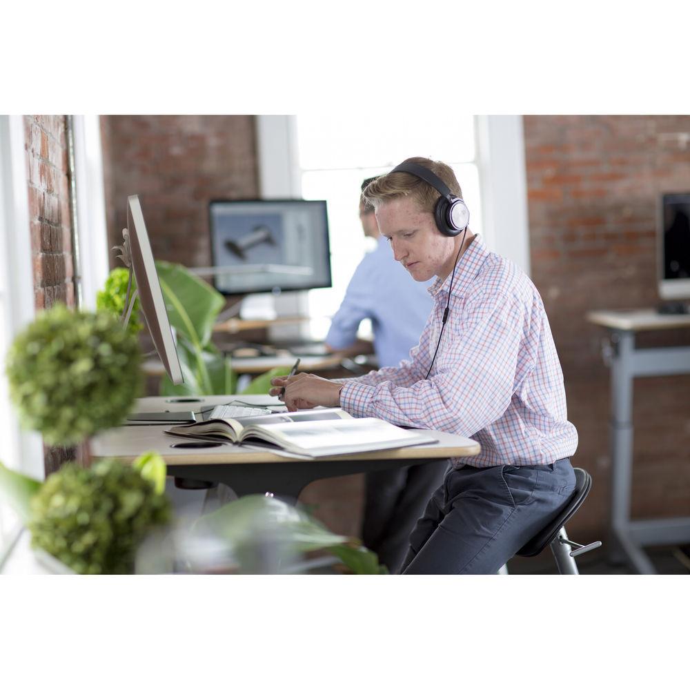 Focal Upright Furniture Locus Standing Desk with White Oak Veneer Top