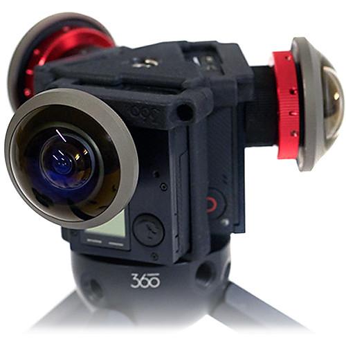 Freedom360 Broadcaster 3x Spherical VR Mount for Modified GoPro Cameras