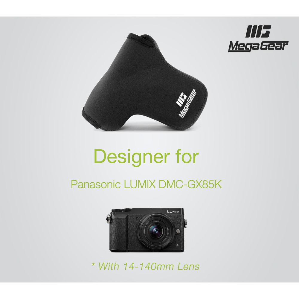 MegaGear Ultra-Light Neoprene Camera Case for LUMIX DMC-GX85K with 14-140mm