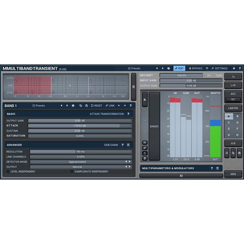 MeldaProduction MMultiBandTransient - Transient Adjustment Plug-In