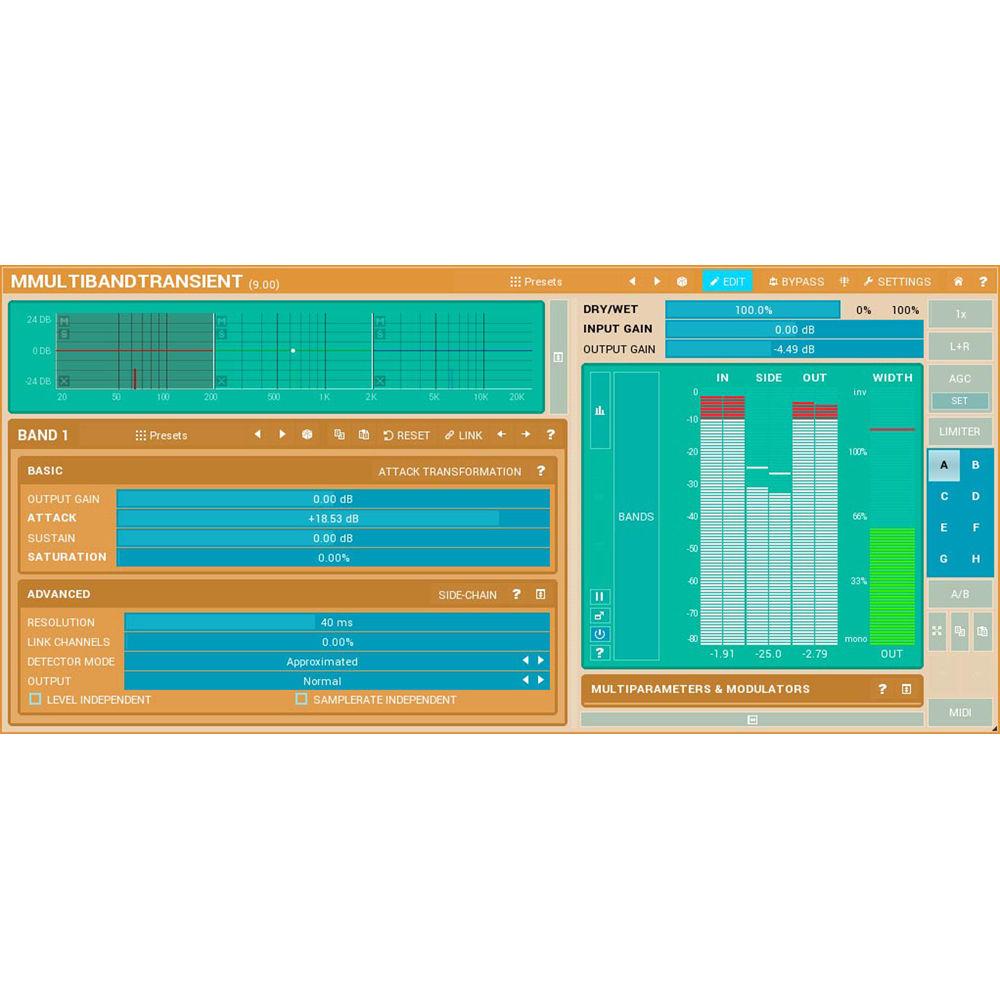 MeldaProduction MMultiBandTransient - Transient Adjustment Plug-In
