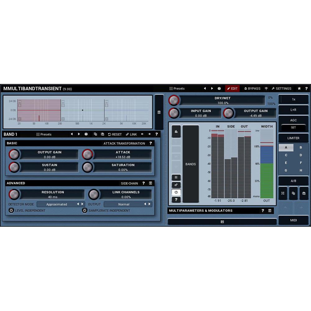 MeldaProduction MMultiBandTransient - Transient Adjustment Plug-In
