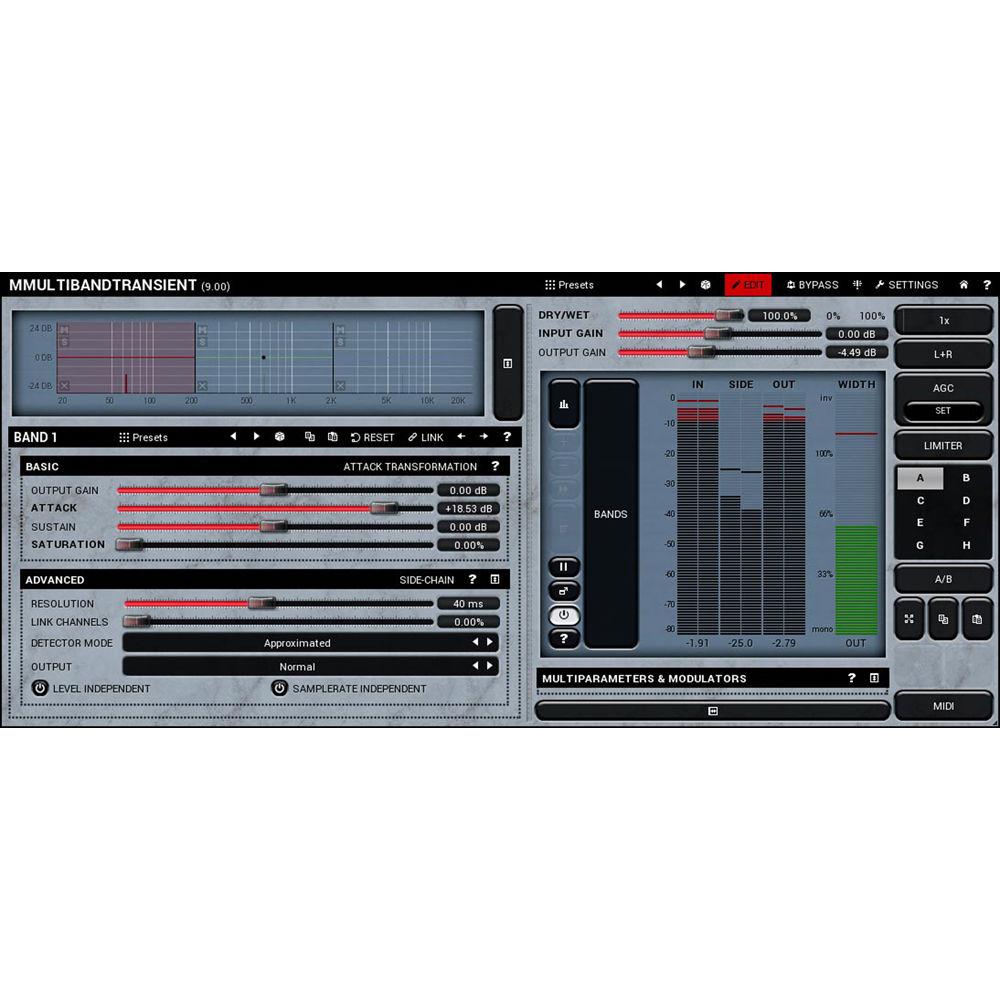 MeldaProduction MMultiBandTransient - Transient Adjustment Plug-In