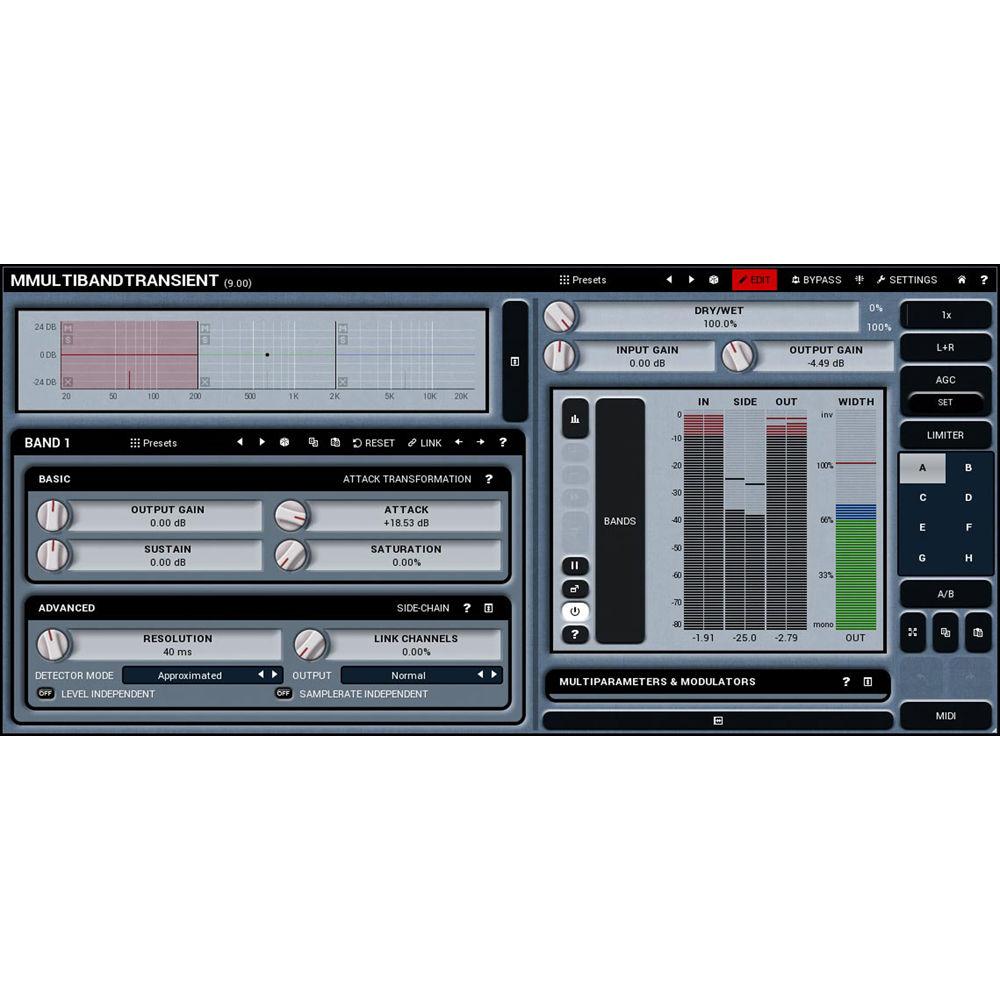 MeldaProduction MMultiBandTransient - Transient Adjustment Plug-In