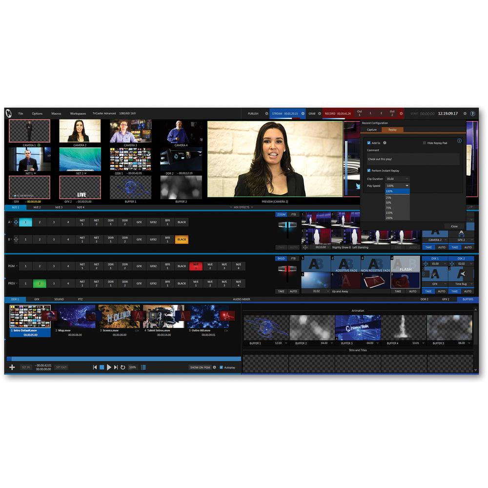 NewTek TriCaster Advanced Edition Software for TriCaster Mini HDMI Switchers
