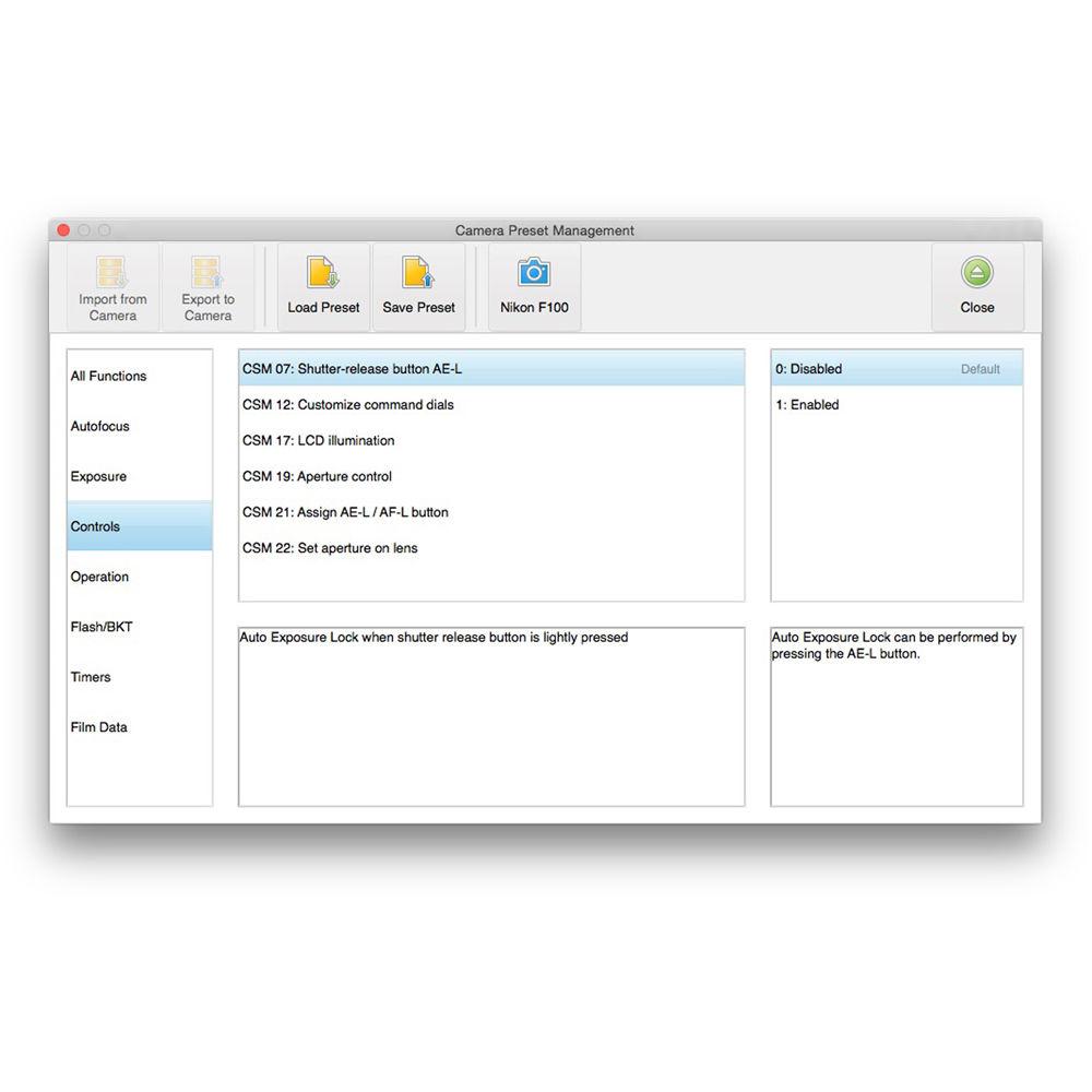 Promote Systems Meta35 Metadata Module for Nikon Film Cameras