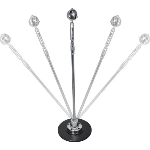 Pyle Pro Classic Retro Vintage-Style Microphone with Swing Stand