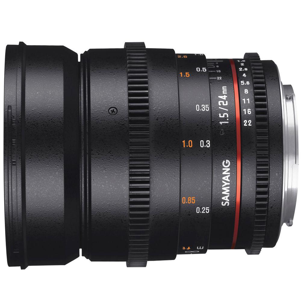 Samyang 24mm T1.5 VDSLRII Cine Lens for Micro Four Thirds Mount
