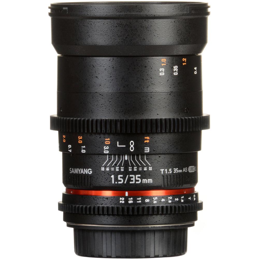 Samyang 35mm T1.5 VDSLRII Cine Lens for Canon EF Mount