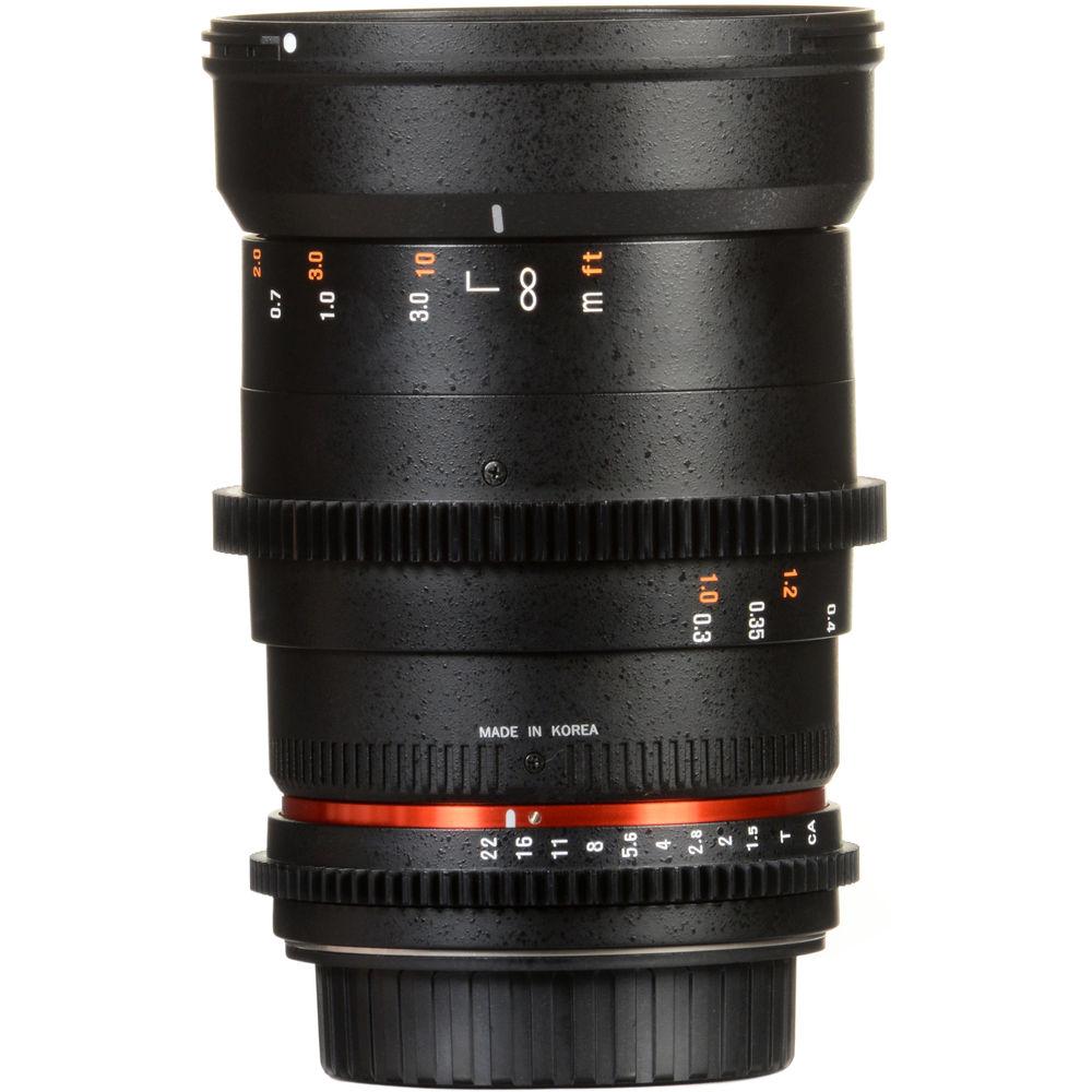 Samyang 35mm T1.5 VDSLRII Cine Lens for Canon EF Mount