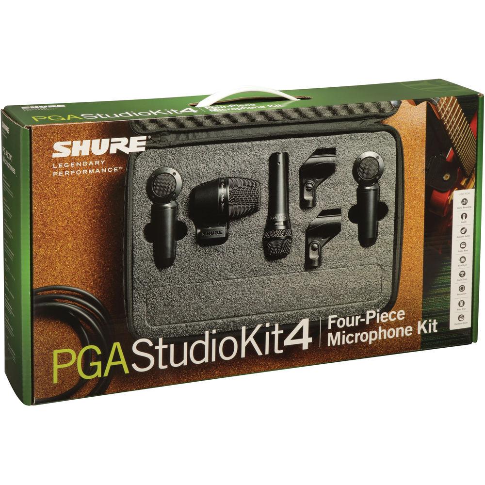 Shure PGAStudioKit4 4-Piece Studio Microphone Kit